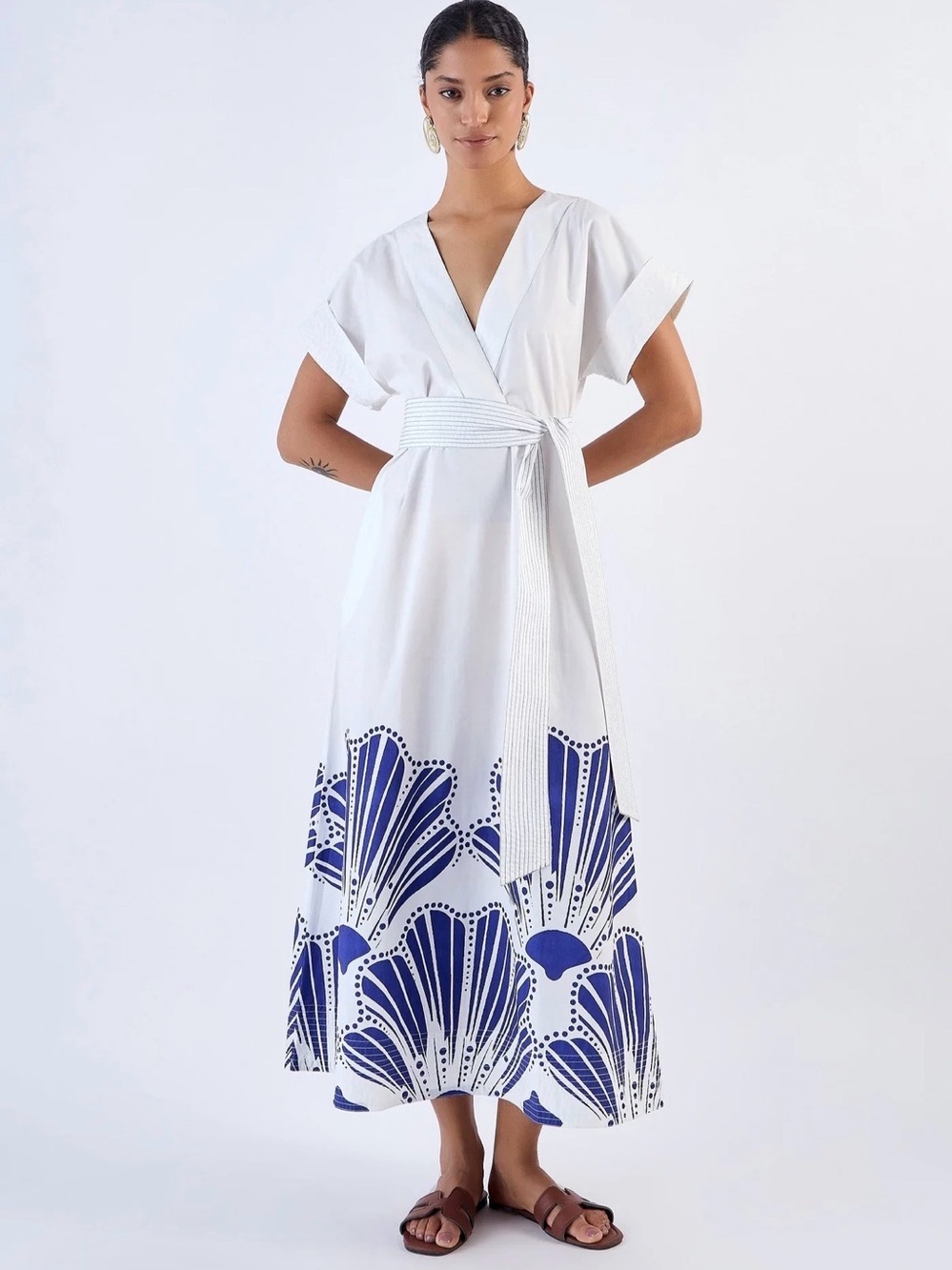 Beyond By Vera Sailor Dress in Venus Navy